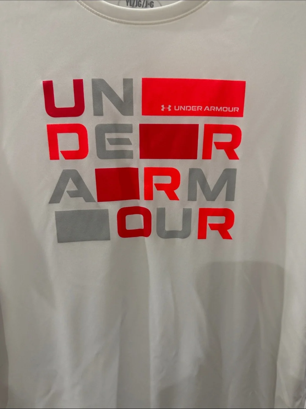 Under Armour White Short Sleeve Graphic Logo Tee